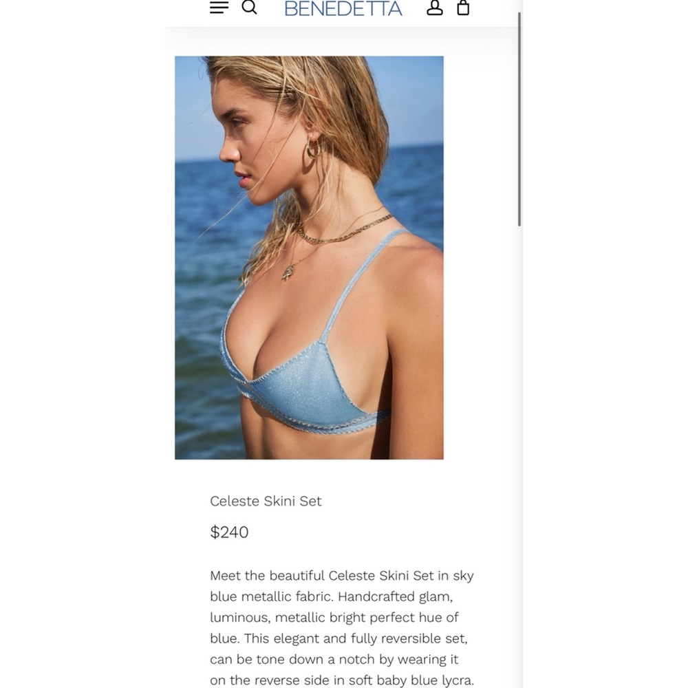 Brand new BENEDETTA TOP ONLY Swimsuit (tags on it)